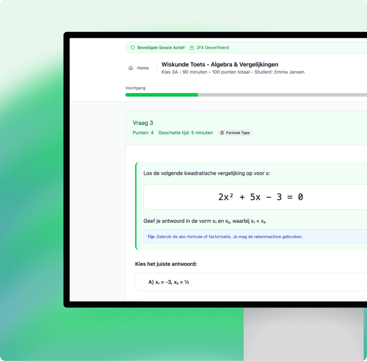 Custom digital assessment software