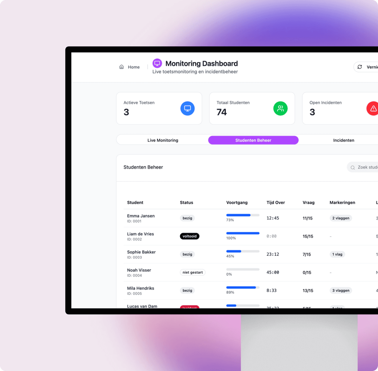 Custom digital assessment software