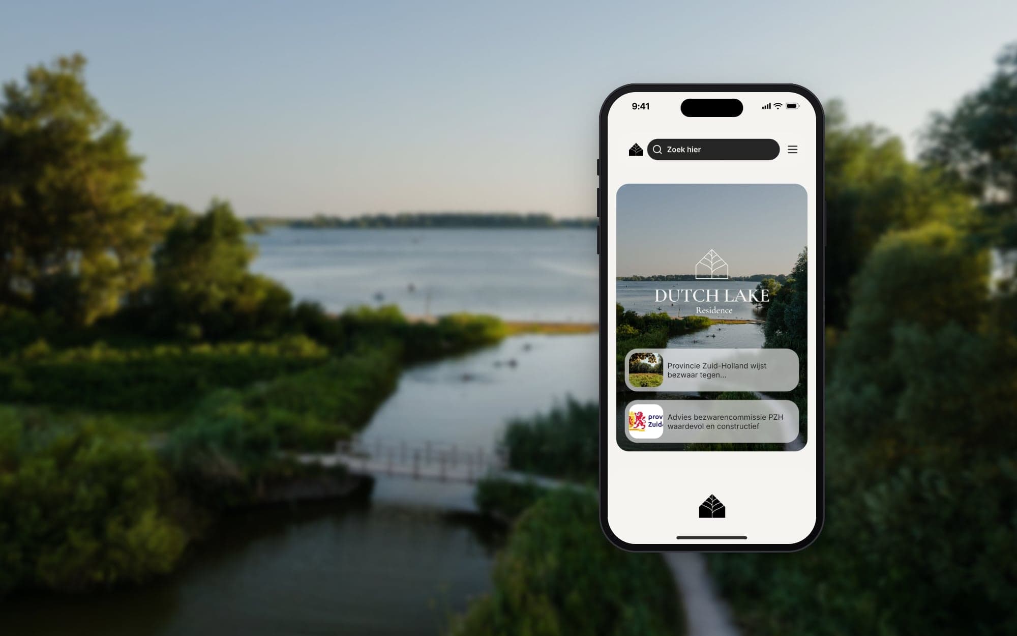 Communication platform for Dutch Lake Residence