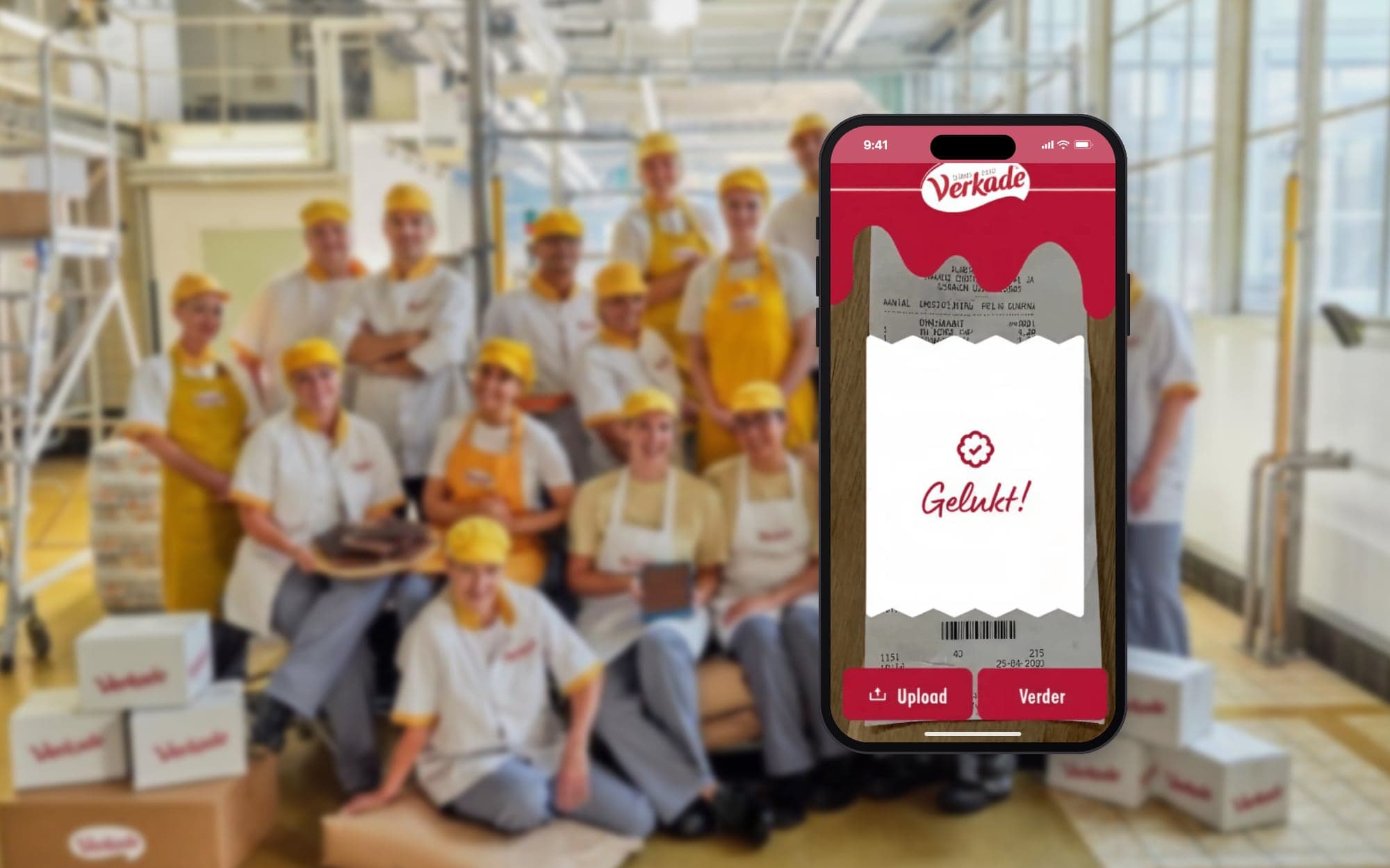 Promotion platform with AI receipt validation for Verkade