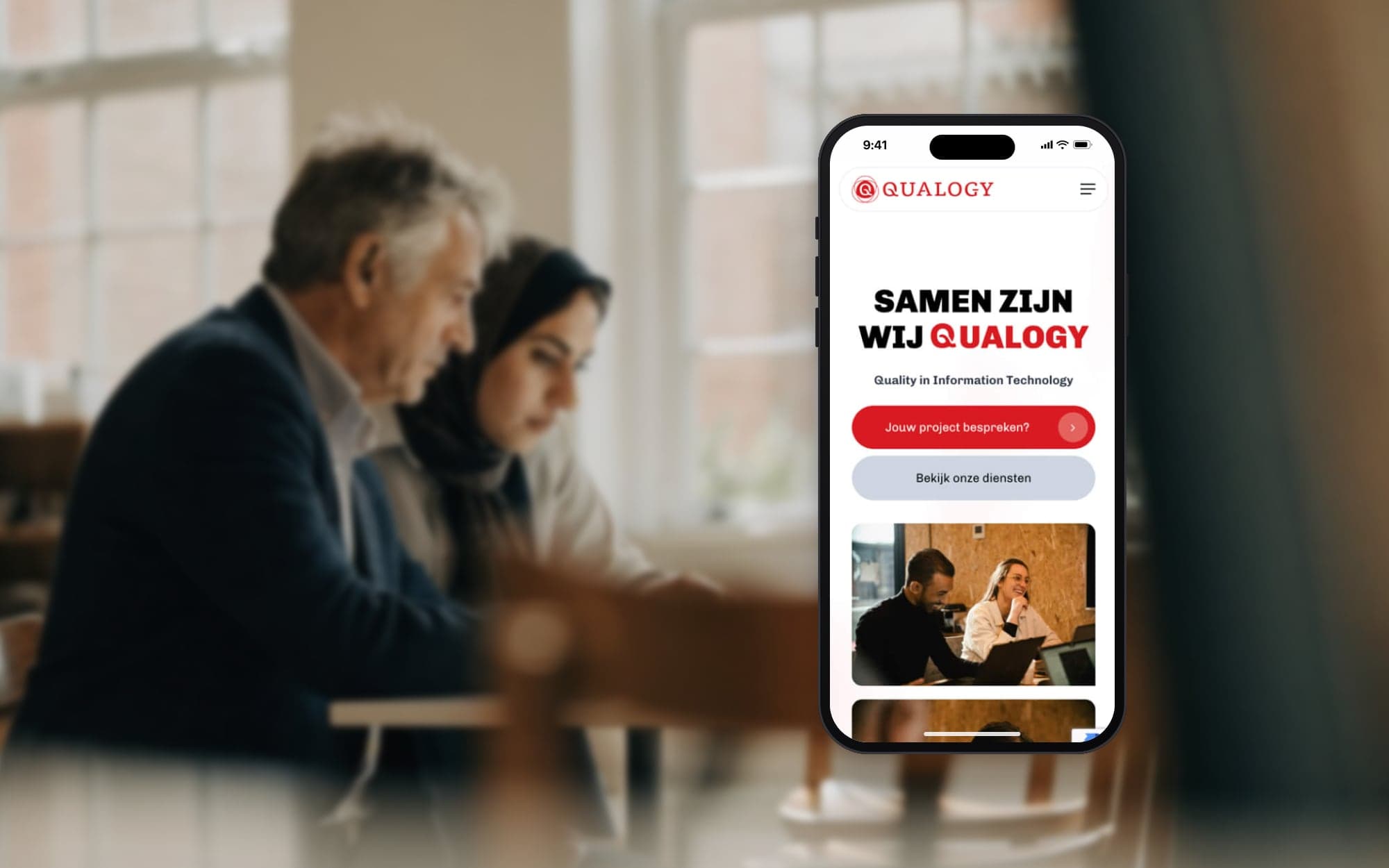 Corporate site and careers platform for Qualogy