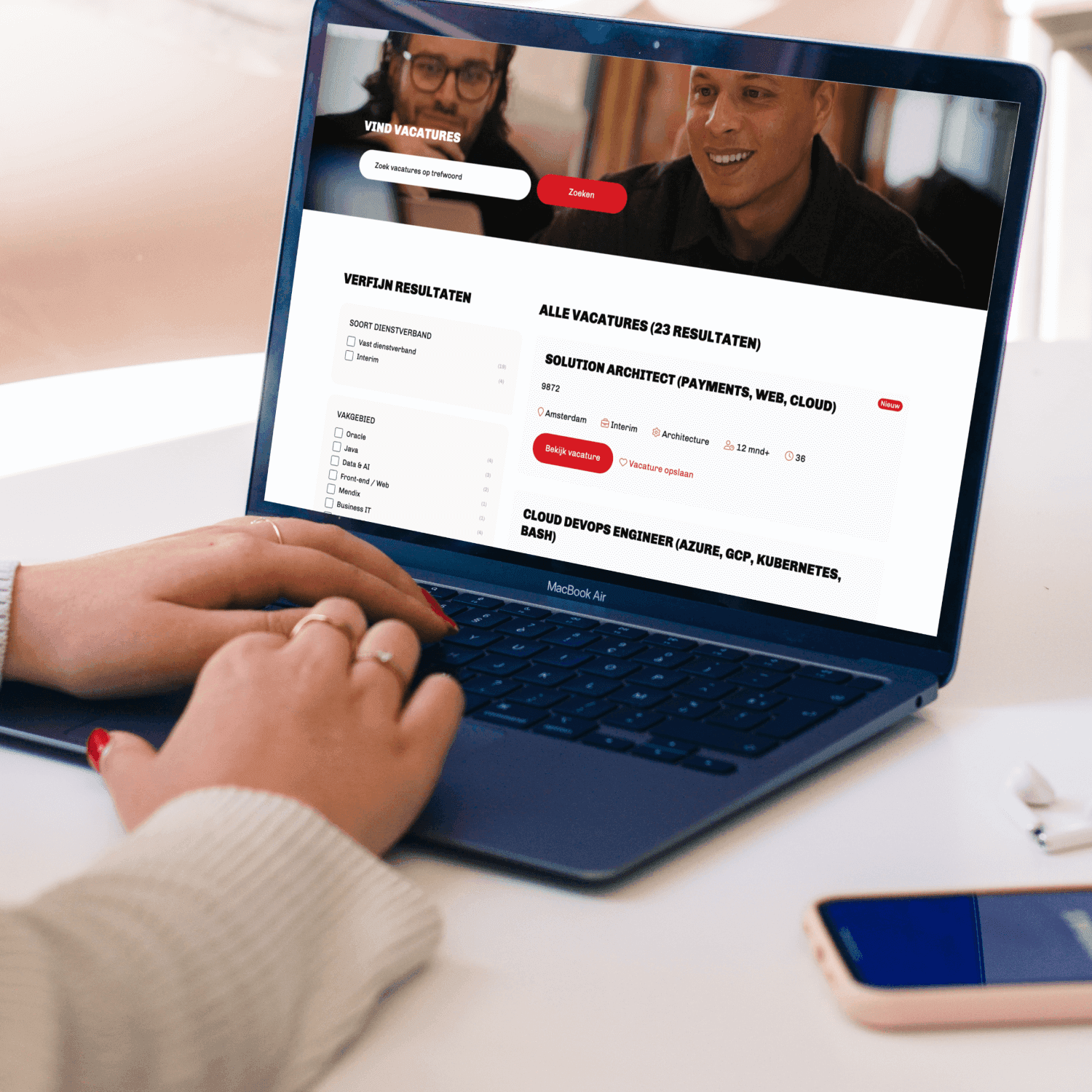 Corporate site and careers platform for Qualogy