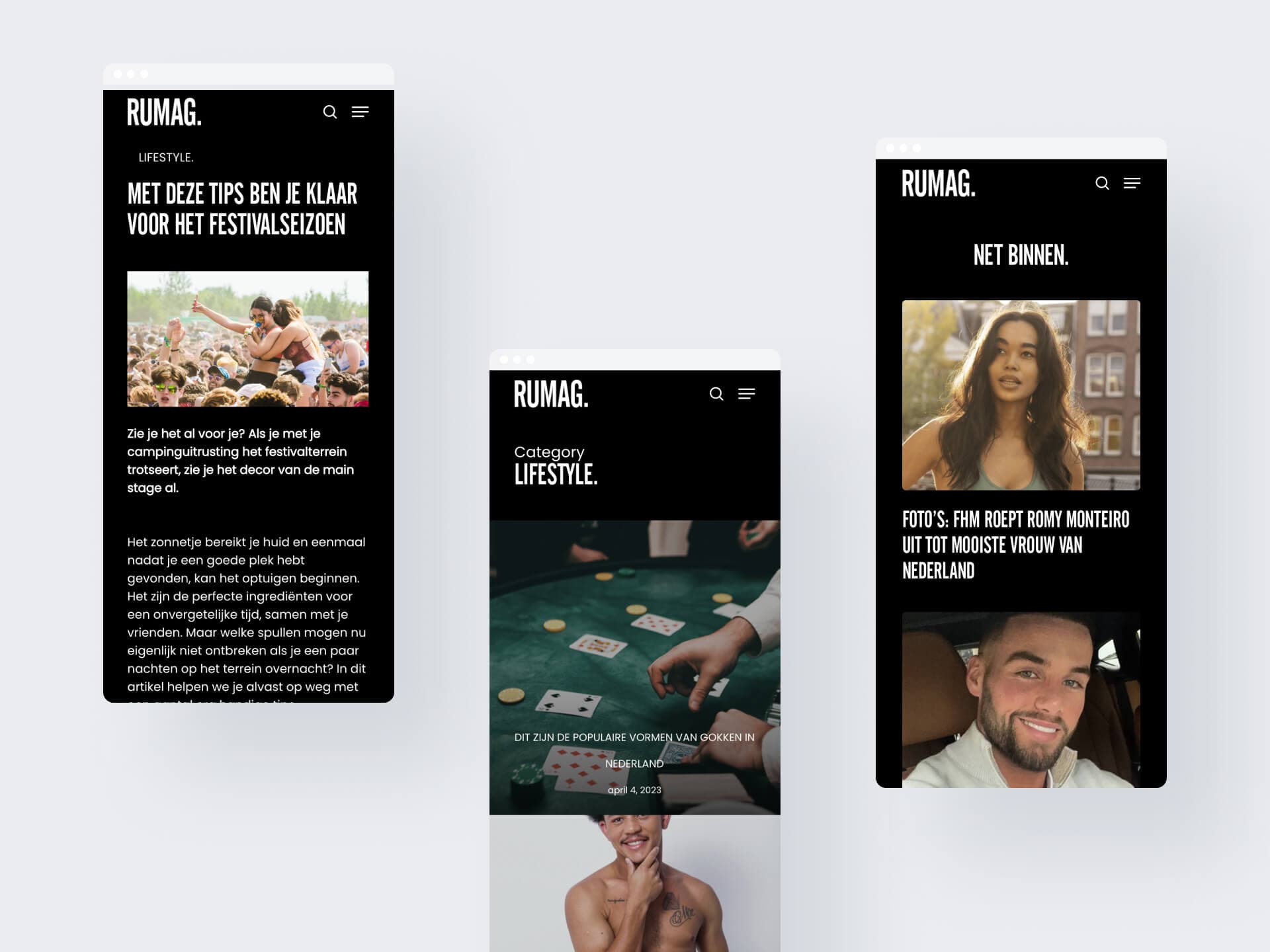 RUMAG blog website development
