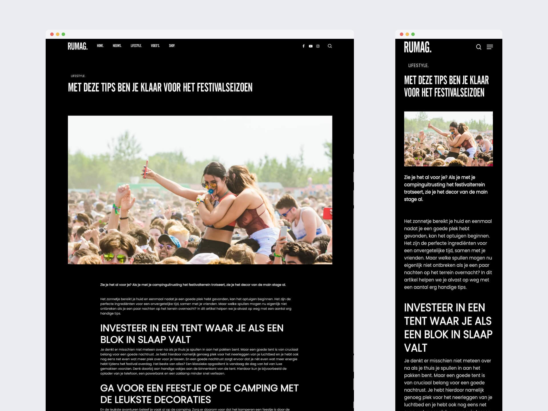 RUMAG blog website development