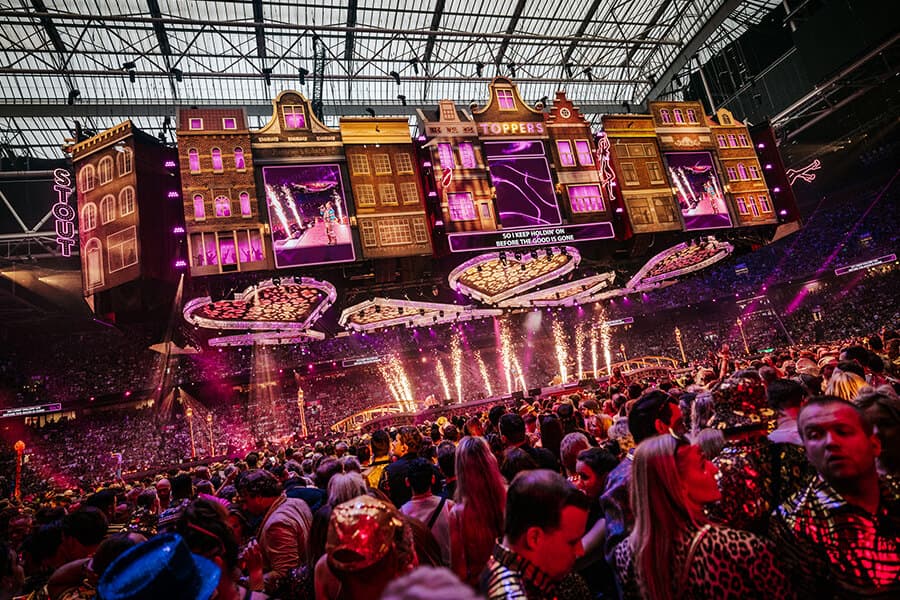 A packed Johan Cruijff ArenA during Toppers in Concert 2025