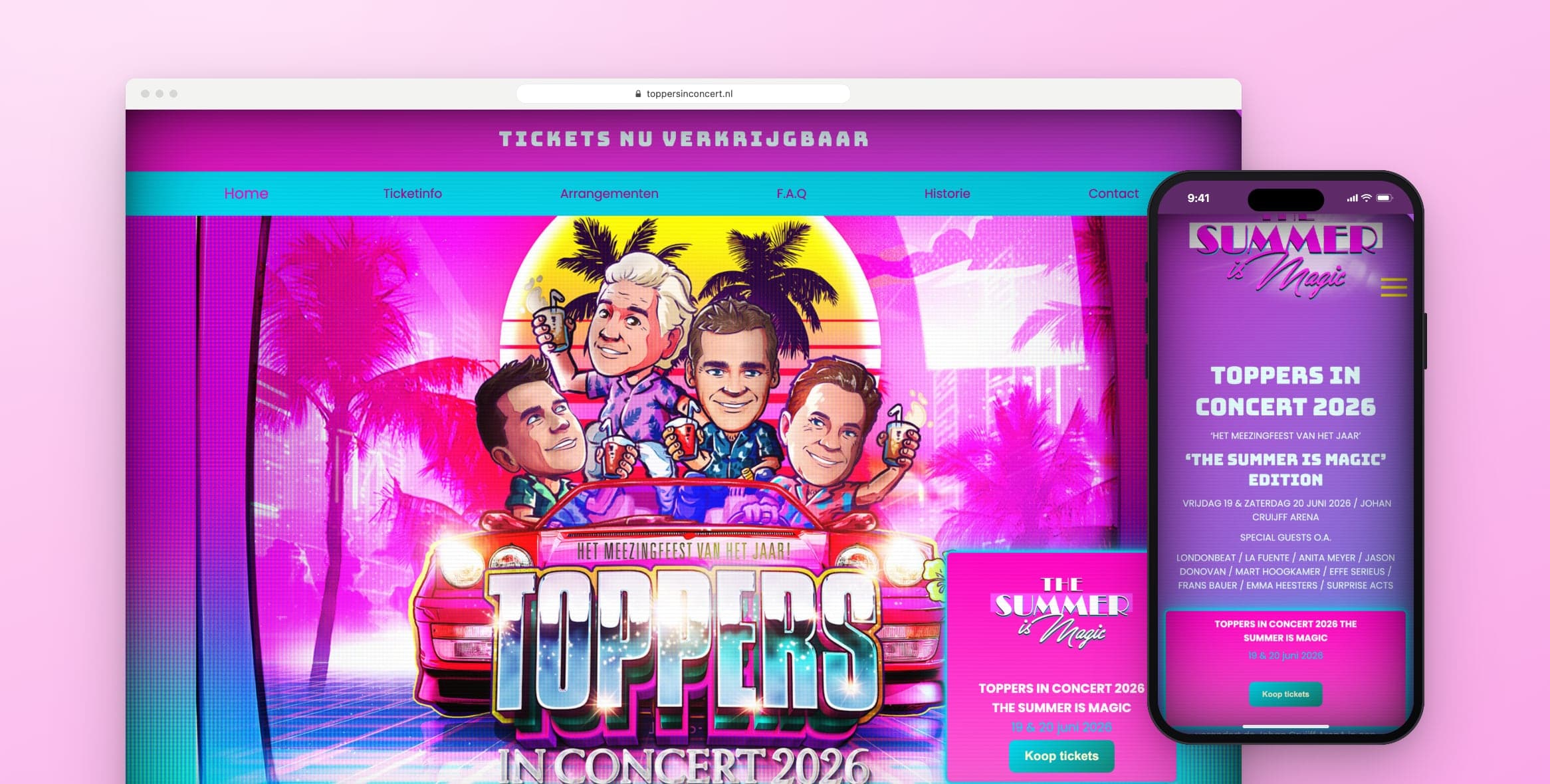 Toppers in Concert: five years from reach to ticket sales