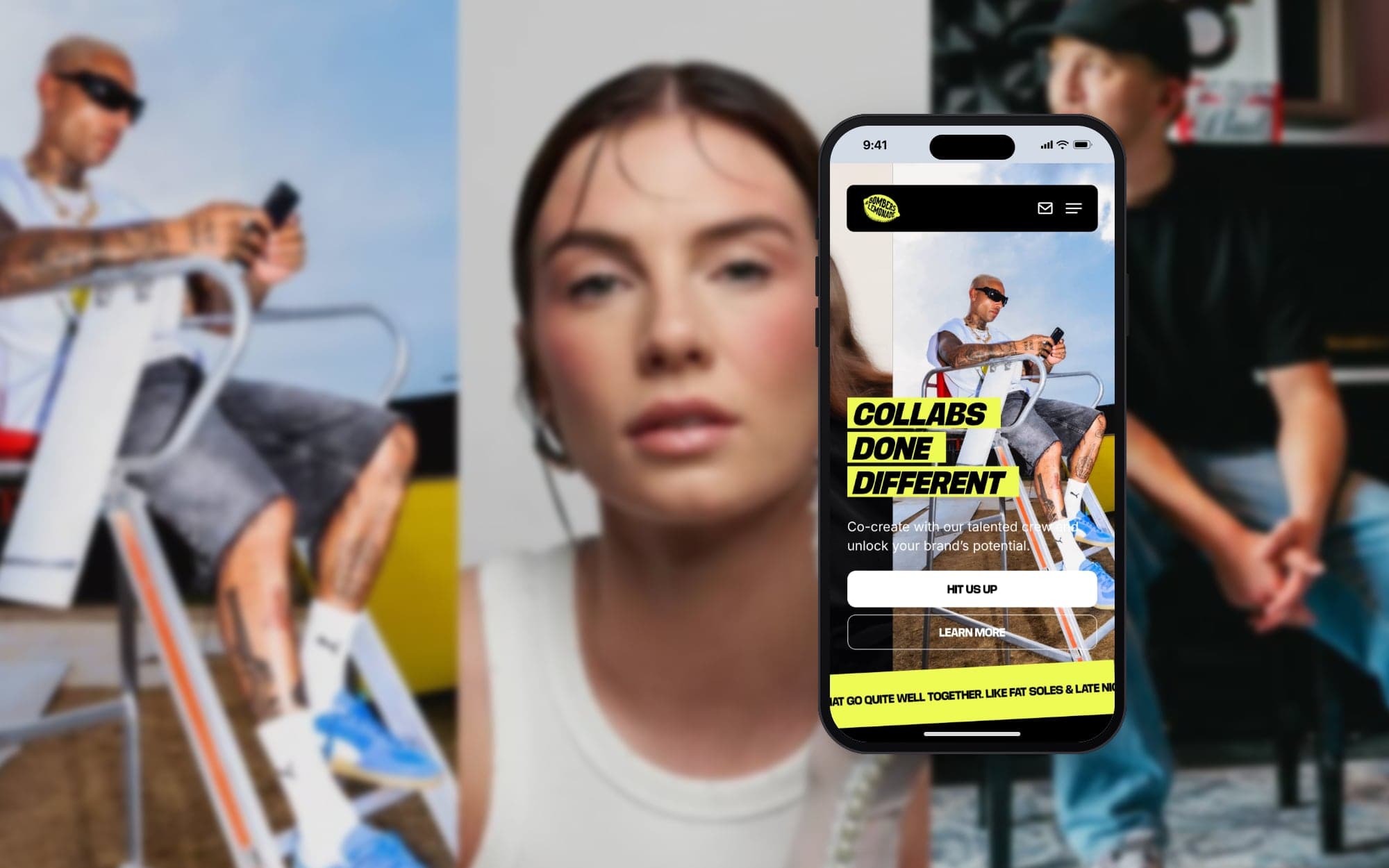 Custom website for Bombers & Lemonade