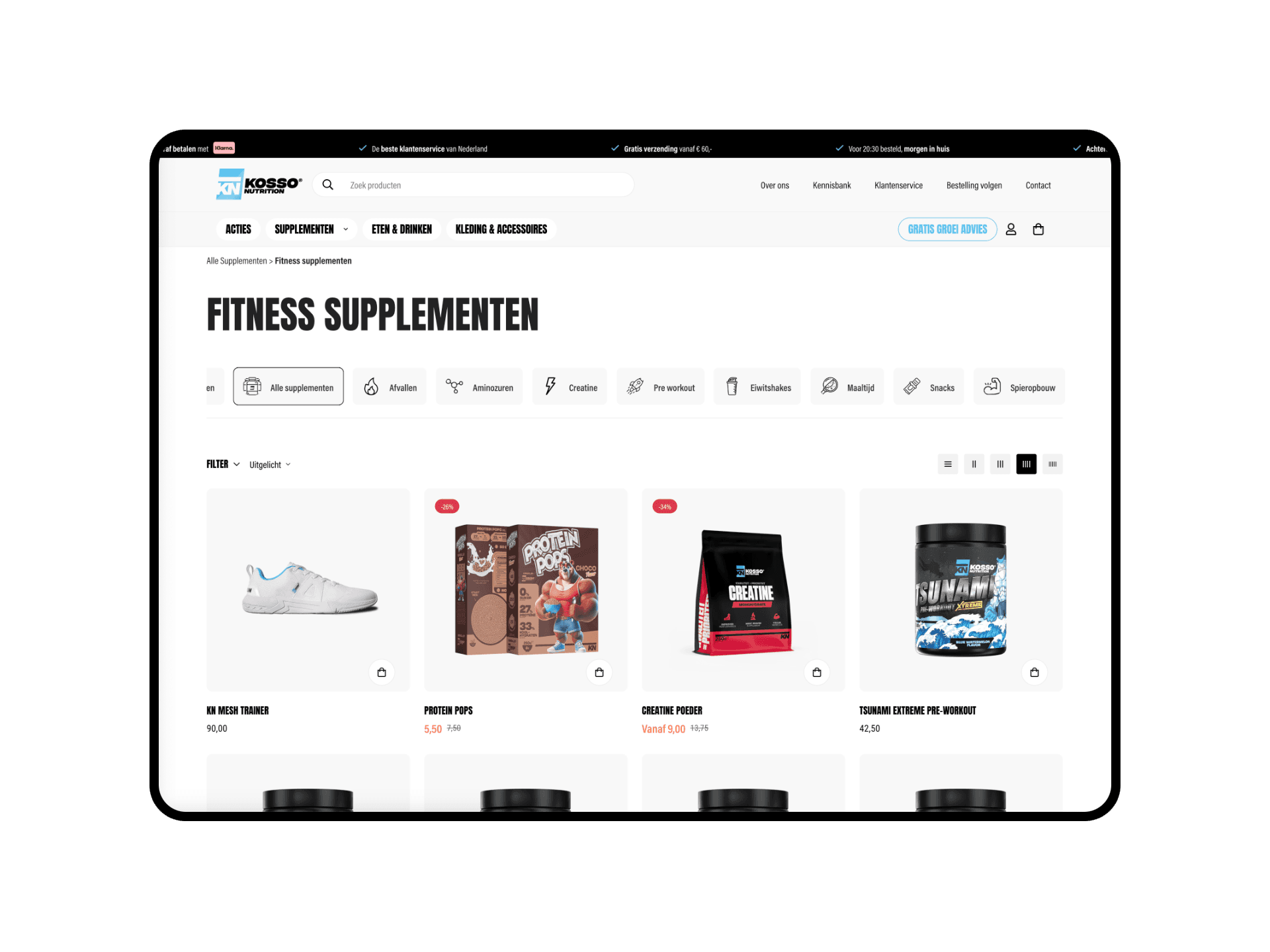 Kosso Nutrition website