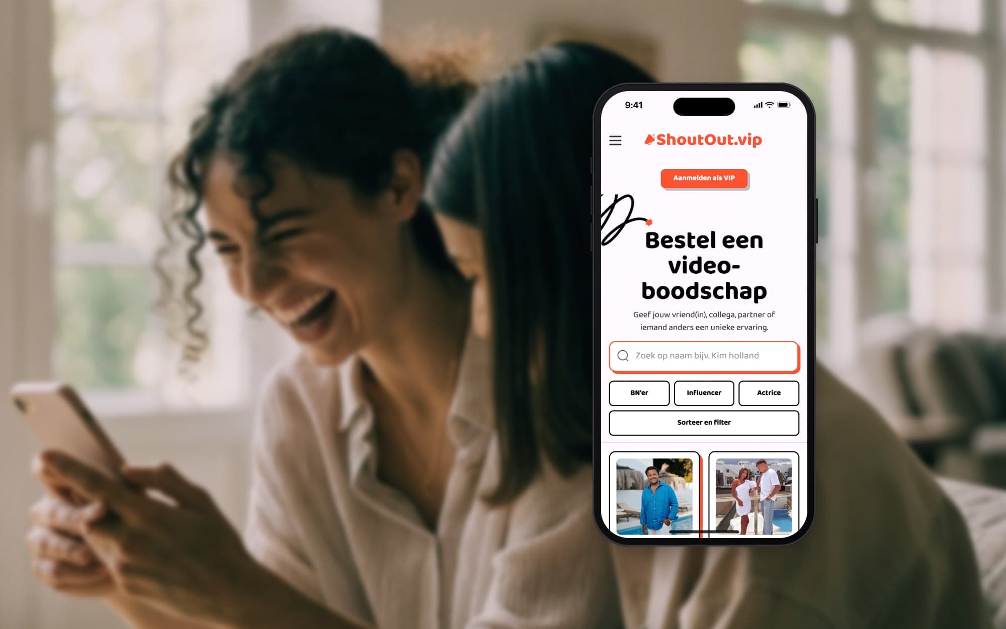 UX and UI design for ShoutOut VIP