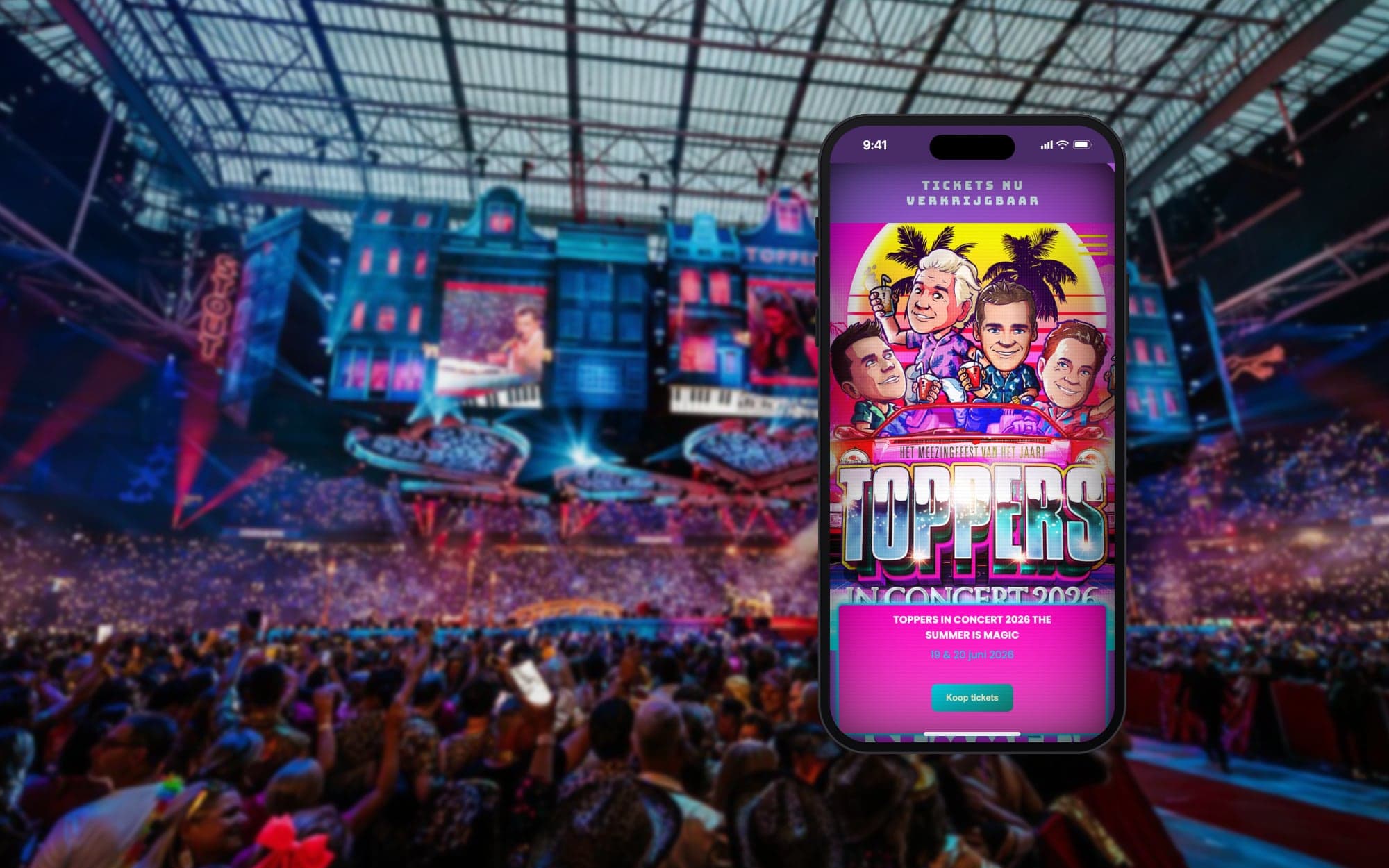 Toppers in Concert: five years from reach to ticket sales