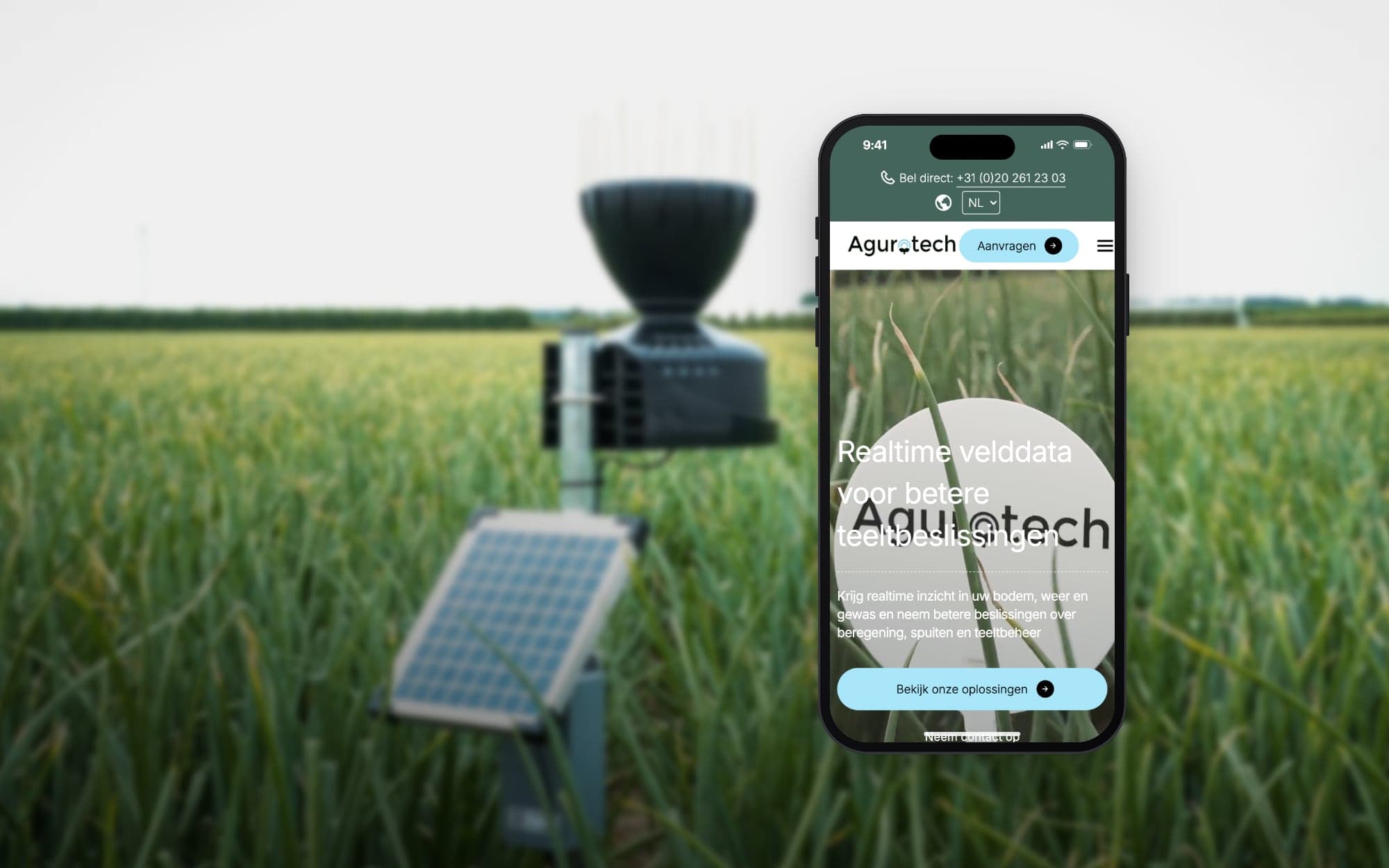 Conversion-focused website for Agurotech