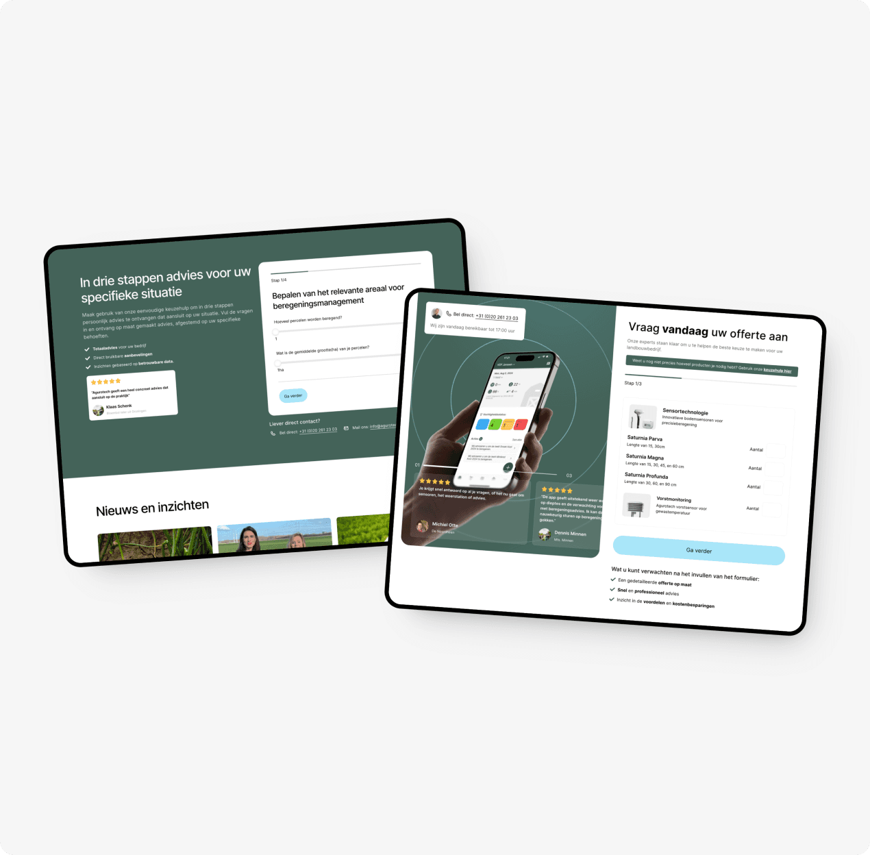 The Agurotech website on desktop.