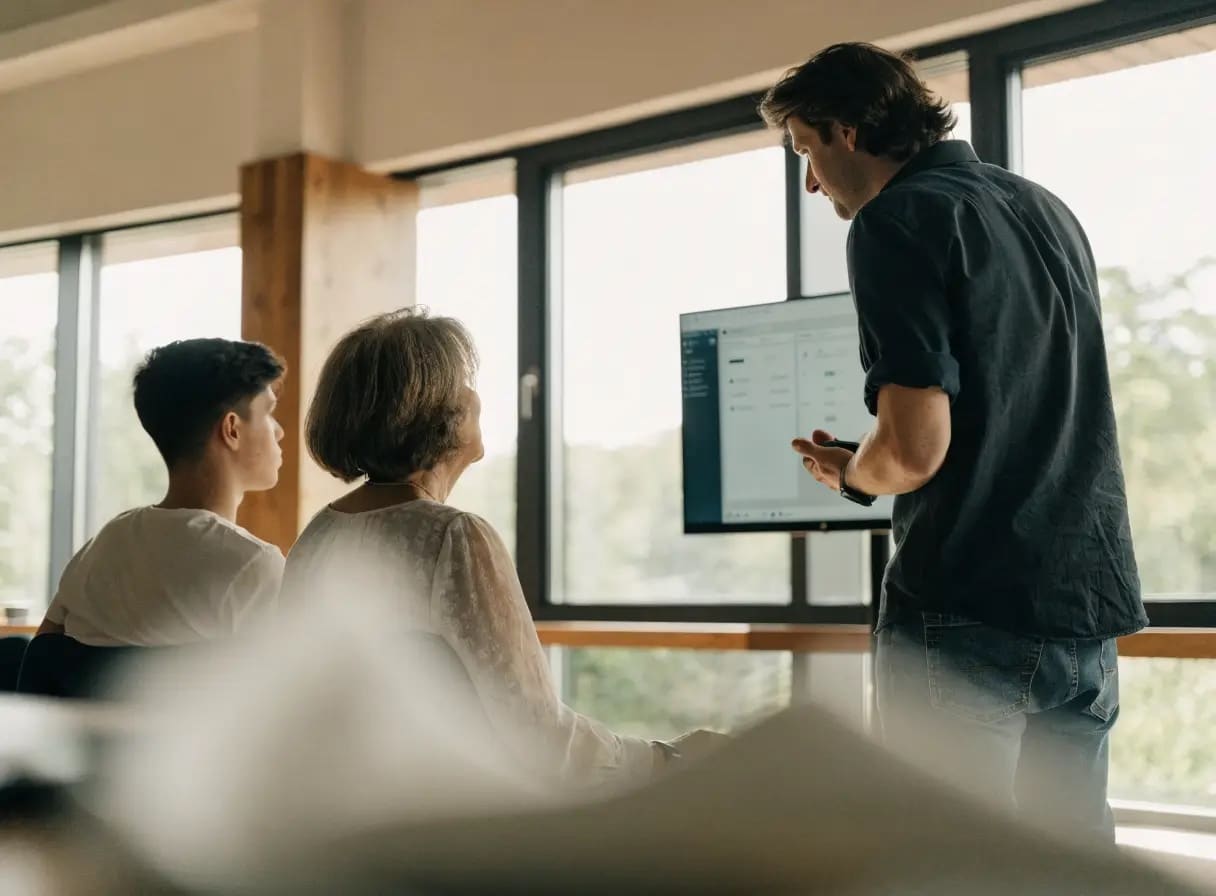Developer demos a working version to the client at the end of a sprint