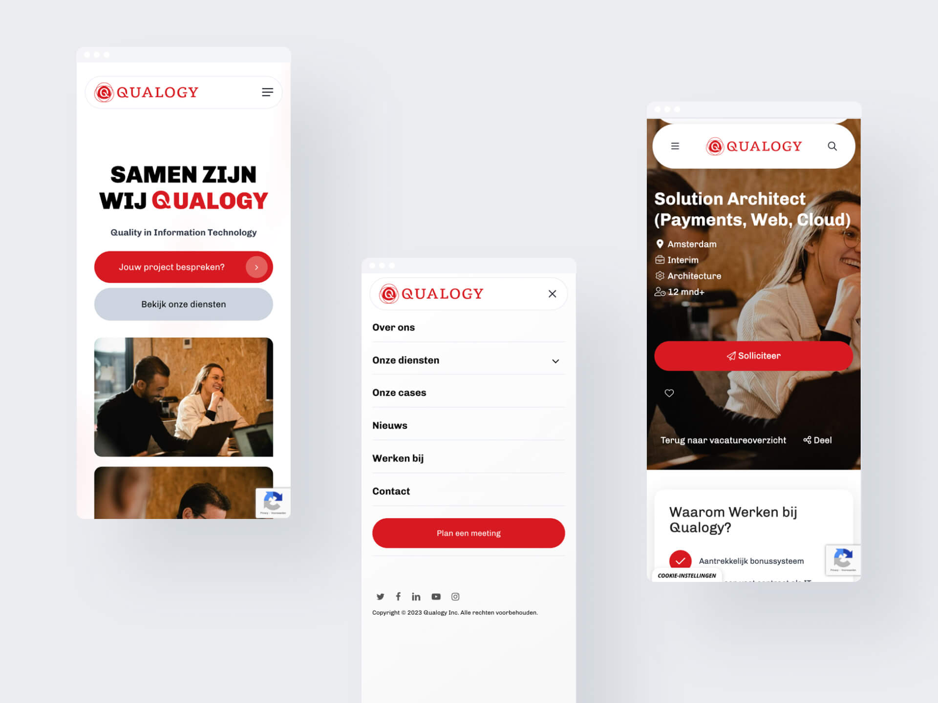 Qualogy website development